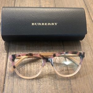 Burberry Havana Eyeglasses Pink and Gold